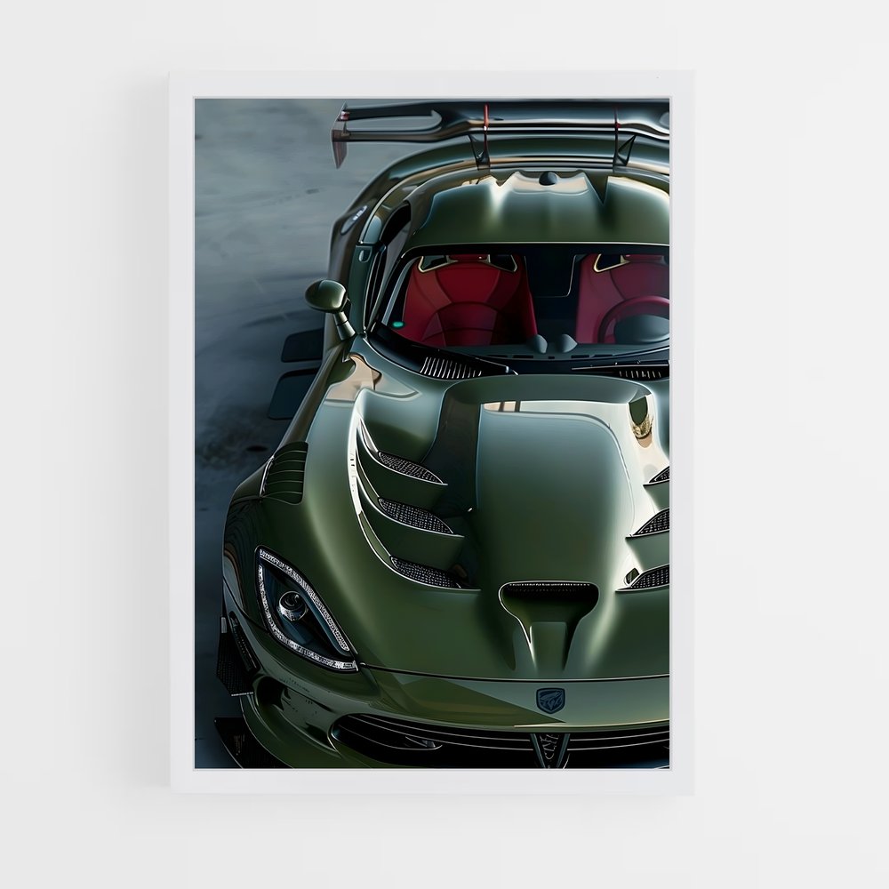 Poster Viper Green Flash – affiche Dodge (vue 3)